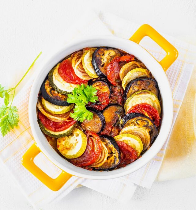 ratatouille in the pan