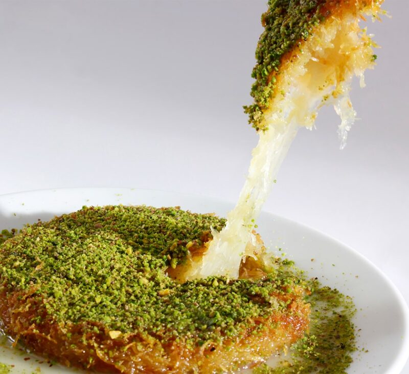 kunefe with antep pistachio